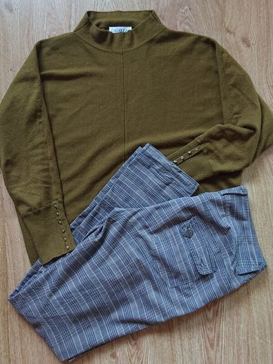 Brown check trousers by "clours of the world"  Size 12
