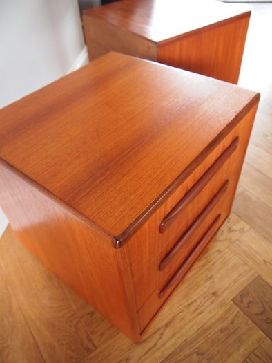 Delivery Available G Plan Fresco Teak Bedside Cabinets Chests Of Drawers Mid Century Vintage Retro Pair