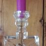 glass crucifix candleholder religious Image 5
