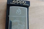 Vintage USN US Navy Zippo lighter with box instructions