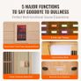 Far Infrared Wooden Sauna Room Home Sauna Spa for 1 Person1140W Image 6