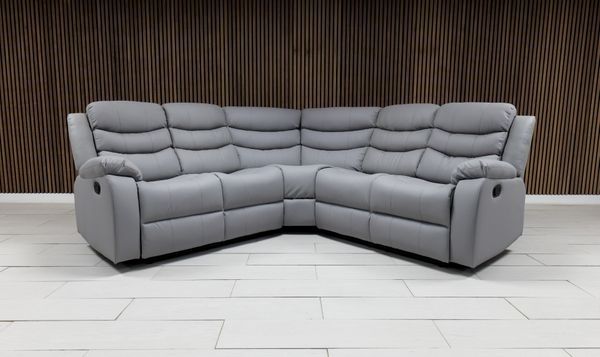 Corner Sofa Roma recliners available in different colors