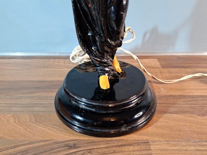 Vintage Cast Iron Lamp 1950s / 60s