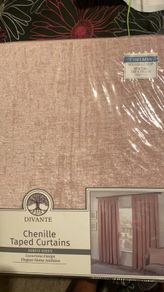 Chenille Draped Curtains