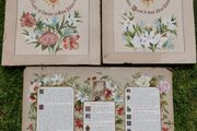 Antique 1800s Wall Art , Holy Card Paintings , Catholic Posters 21" x 14" and 2x 16" x 14"