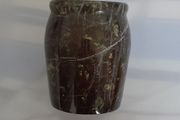 Carved - 'Serpentine' - Natural Rock - Vase