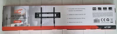 Tv Wall Mount Bracket Flat Slim Fixed 42" - 120"