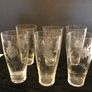 Six Etched Glass Tumblers Image 2
