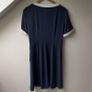 Weekend Max Mara Navy Blue & White Contrast Trim Shift Dress Image 6