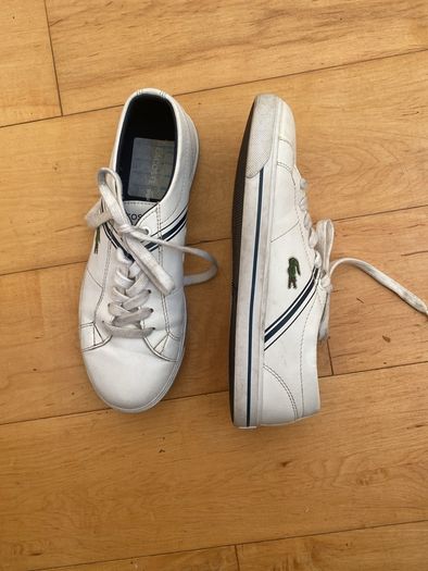 Lacoste kids white sneakers  UK 3 35.5