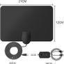 TV Aerial Indoor, TV Aerial with 250+ Miles Long Range Reception, Indoor TV Aerial for Freeview TV Support 4K 1080P Local HDTV Channels, Contains 13 ft Image 5