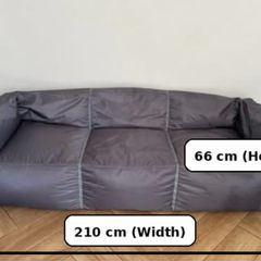 Big Bertha Bean Bag Sofa - Grey