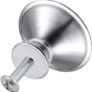 30 PCS Cabinet Door Knobs, Sliver Cabinet Knobs Kitchen Cupboard Knobs Round Pull Handles Chrome Door Handles Knobs Metal Drawer Knobs with 30 Screws for Furniture Drawer Wardrobes Bathroom Doors (FREE POSTAGE) Image 6
