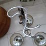 Antique G Sciolari lustre 3 arm ceiling and wall lights 1960s Image 8
