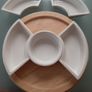 Solid wood and Ceramic Lazy Susan Image 2