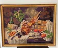 Beautiful framed French tapestry