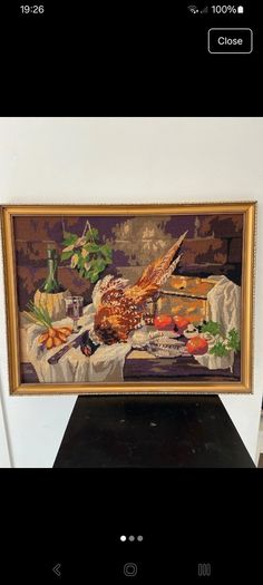 Beautiful framed French tapestry