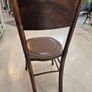 Small Antique beechwood walnut stained  small bistro chair circa 1910 Image 5