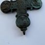 Rare Medieval / Byzantine Bronze Encolpion Cross - Prominent Circular Medallions Image 2
