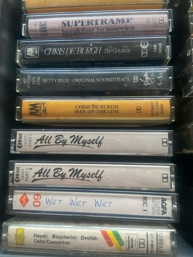 Cassette tapes collection.