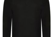 Long Sleeve Polo Shirts Black Various Sizes