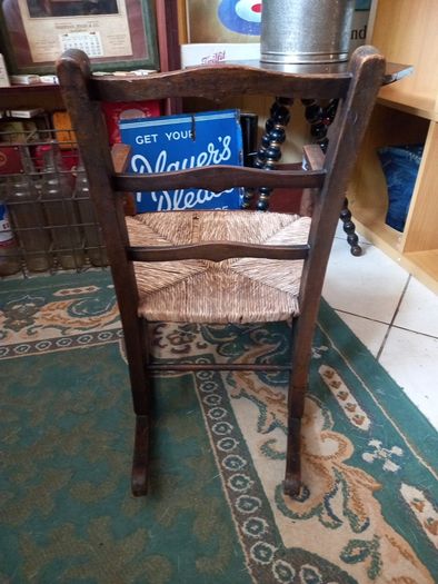 childs sugan rocking chair, elm