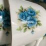 Royal Tara china  tea set fabulous blue colour Image 2