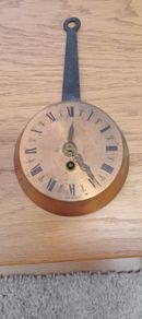 Vintage Copper Frying Pan Wall Clock   (1960s/1970s)