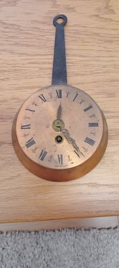 Vintage Copper Frying Pan Wall Clock   (1960s/1970s)