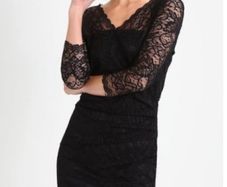 Like New: Black Lace Dress (Size 10)