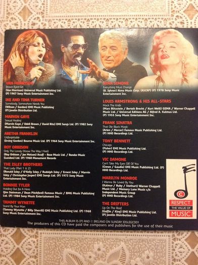 All-Time Greats.   Compilation CD.