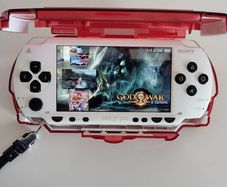 PSP 1004 White Modded 2 Batteries Original OSTENT new 64gb