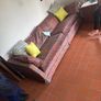 Long Couch with real down pillows - 7.5foot Image 2