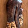 Large African Mother and Child Hand Carved Wood Relief Wall Art 78cm Image 5