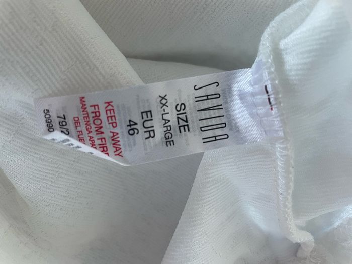 Savida off white textured top plus size New