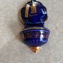 Vintage Small Colbalt Blue/ Gokd Holywater Font Image 2