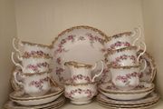 Royal Albert Dimity Rose 21 Piece China Tea Set