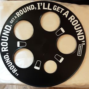 round Guinness tray, getting the round in