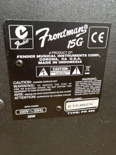 Fender Frontman 15G Guitar Amp
