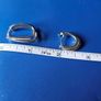 9ct White Gold Double Hoop Earrings /Mint Cond Image 4