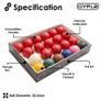 New! In Box Pro Full Size Regulation 22 Snooker Billiard Ball Set 2 1/16" - Free Delivery / Collect Image 2