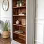 Solid Pine Bookcase - Beautiful Arched Top Image 6
