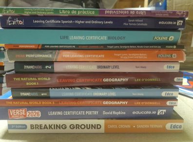 Leaving Cert books...as new