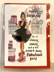 Posh Spice Birthday Card