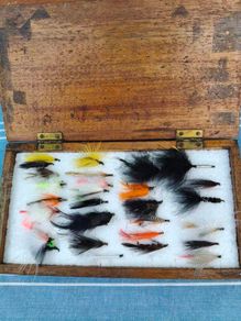 Old Fishing box of Flies