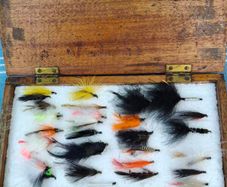 Old Fishing box of Flies