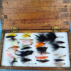 Old Fishing box of Flies