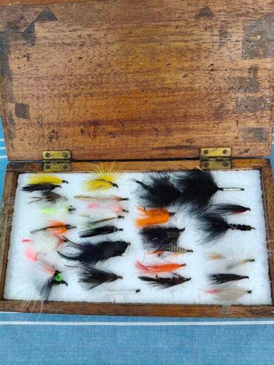 Old Fishing box of Flies
