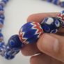 Antique Venetian Style Chevron & Thousand Glass Beads Necklace Image 3