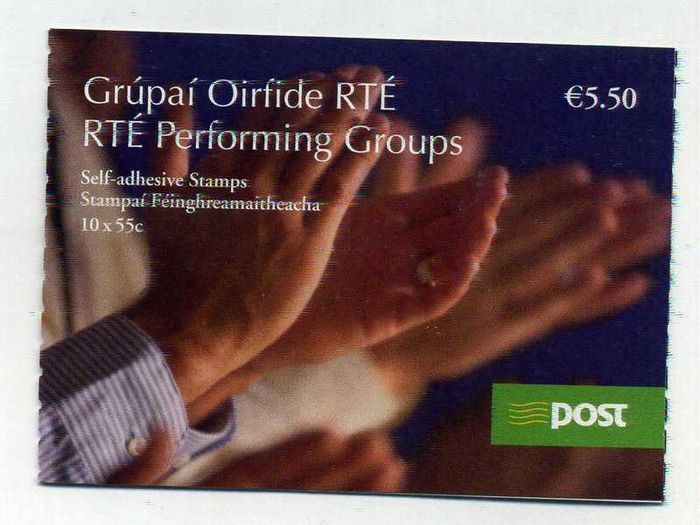 2007 Ireland RTE Performing Groups SA Stamp Booklet Mint Never Hinged (MNH). Hibernian HB144